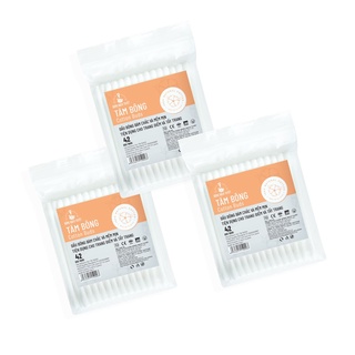 Combo 3 gói Tăm bông Bông Bạch Tuyết người lớn