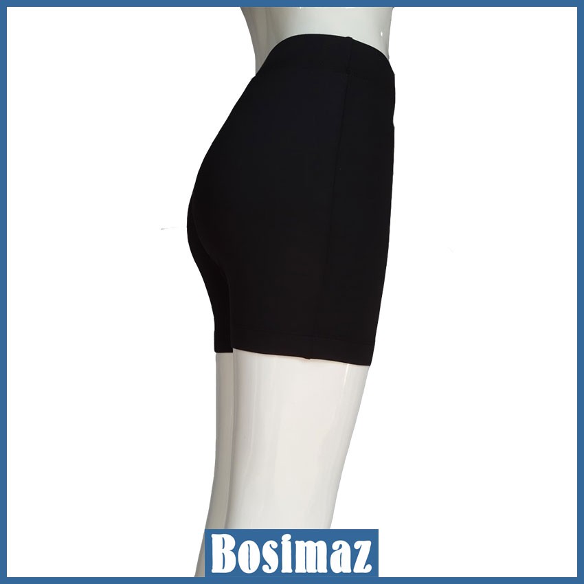 Quần Legging Nữ Bosimaz MS341 đùi không túi màu đen cao cấp, thun co giãn 4 chiều, vải đẹp dày, thoáng mát không xù lông | BigBuy360 - bigbuy360.vn
