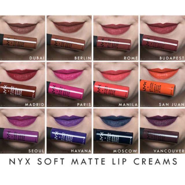 ( Combo 2 cây ) Son kem lì NYX Soft matte lip cream 4.7ml