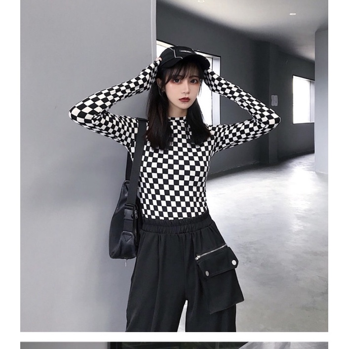 Áo dài tay hoạ tiết cờ vua cá tính (order) | BigBuy360 - bigbuy360.vn