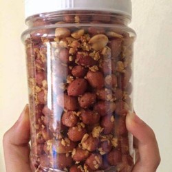 Combo 4 hủ đậu phộng rang tỏi ớt 250g hủ, đặc sản Đức Hòa, tỉnh Long An