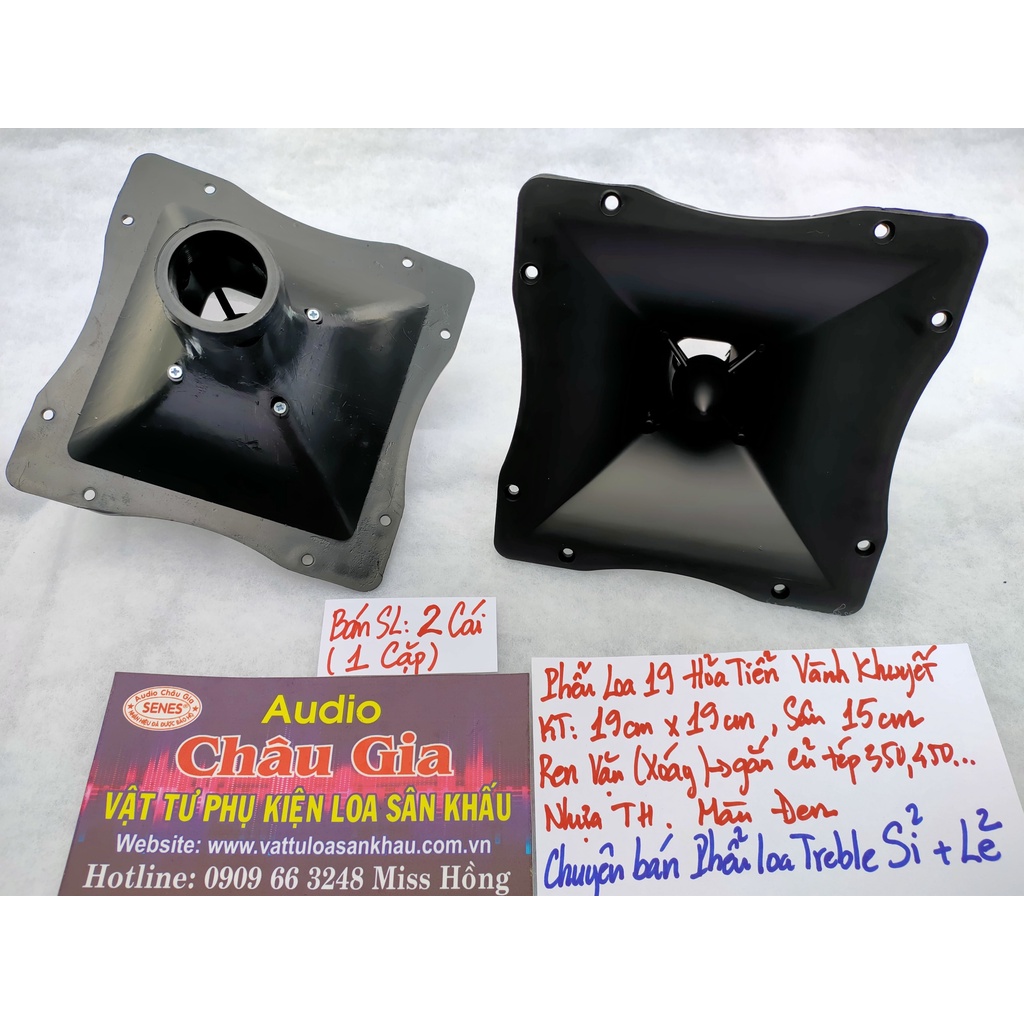Phễu loa treble 19cm khuyết hỏa tiễn 2 cái Audio Châu Gia