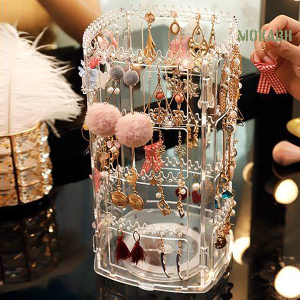 [Mới] 1 Bộ Kệ Trưng Bày Trang Sức Xoay 360 Độ Dùng Hàng Ngày