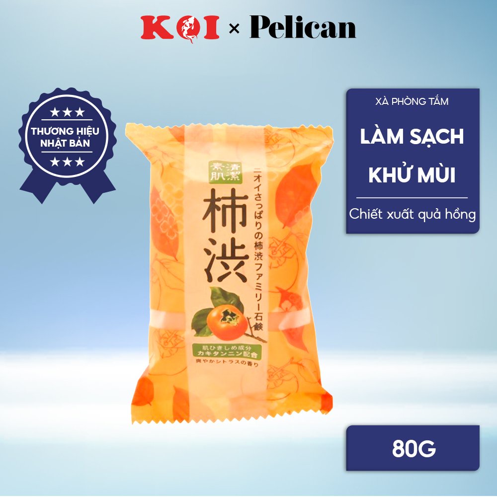 Xà phòng tắm chiết xuất từ quả hồng Pelican Persimmon Soap 80g