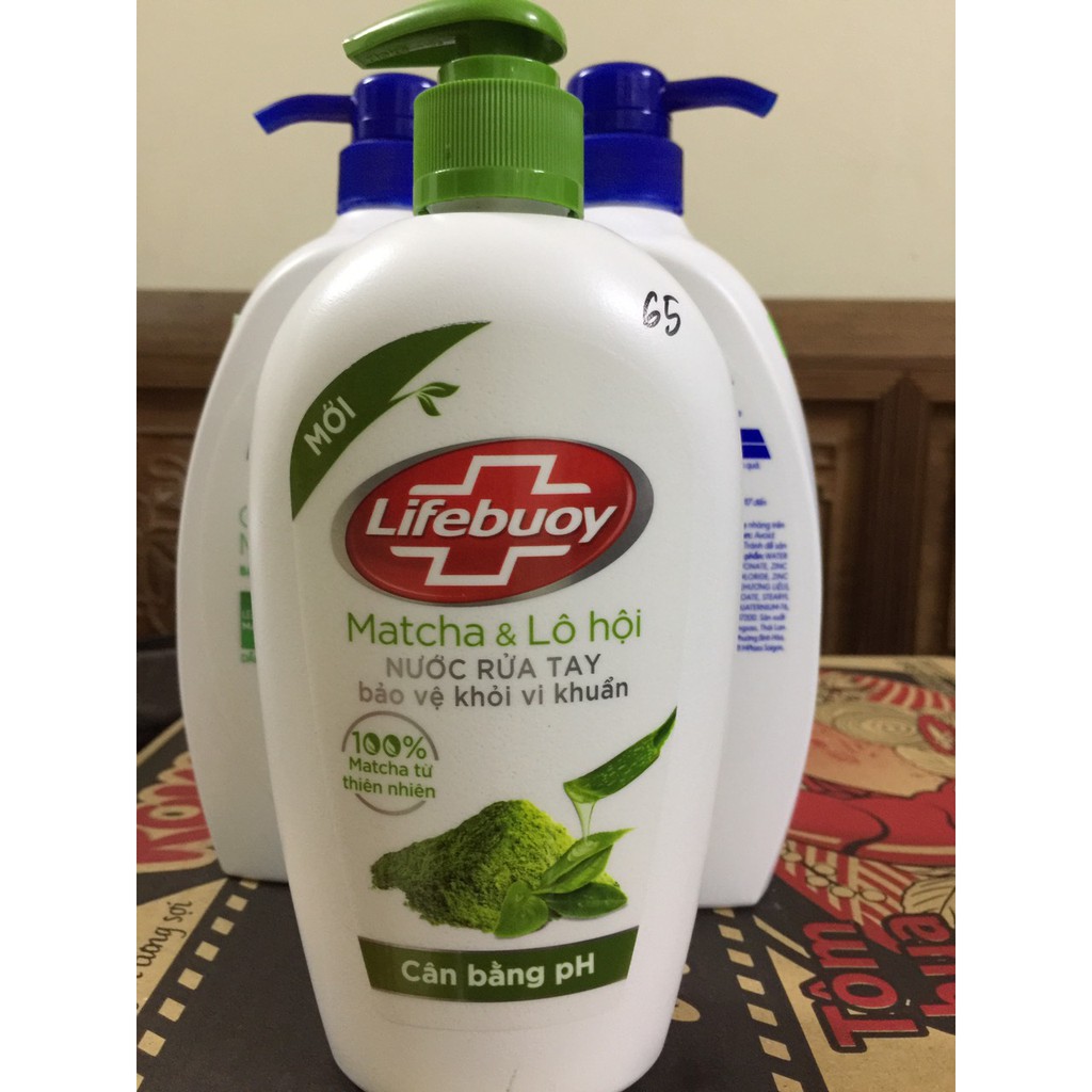 NƯỚC RỬA TAY LIFEBUOY MATCHA LÔ HỘI BẢO VỆ KHỎI VI KHUẨN 500G