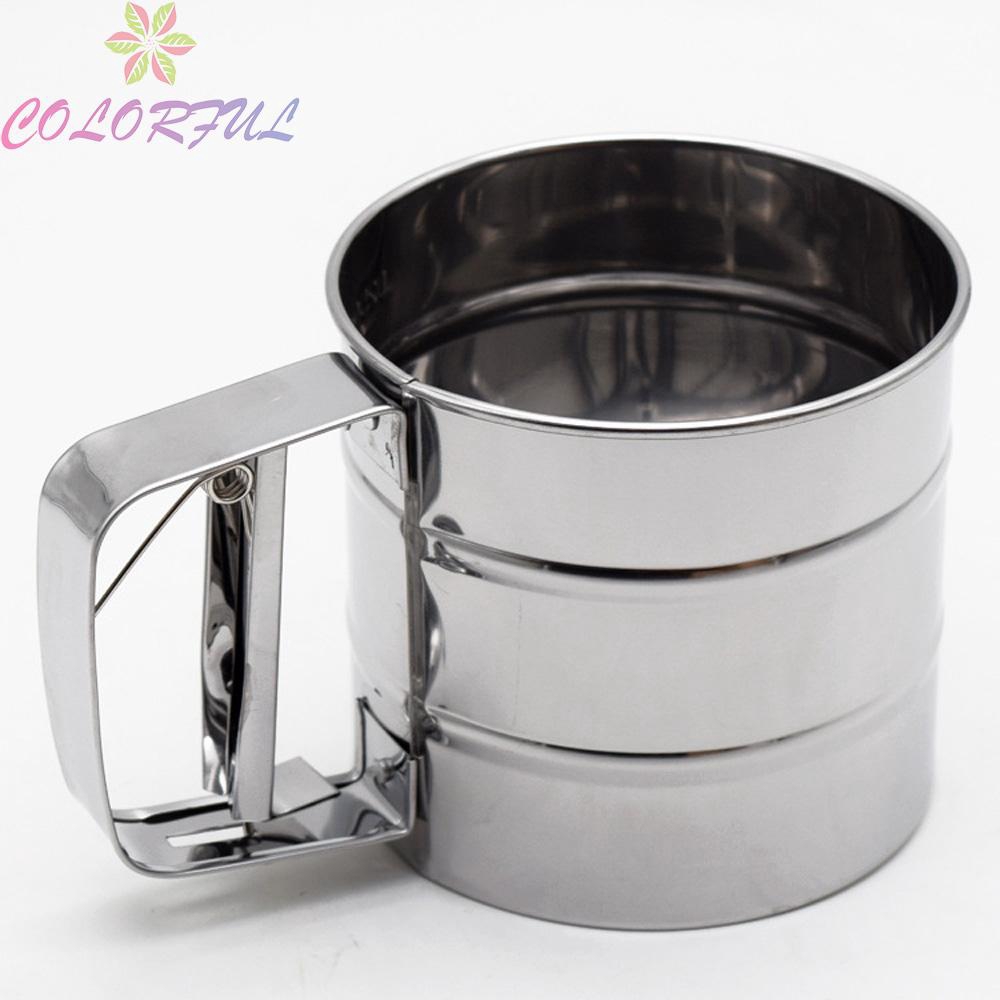 Flour Sieve Making cakes Cookies Bread 1pc Accessories Strainer Handheld Baking Kitchen Stainless Steel Powder