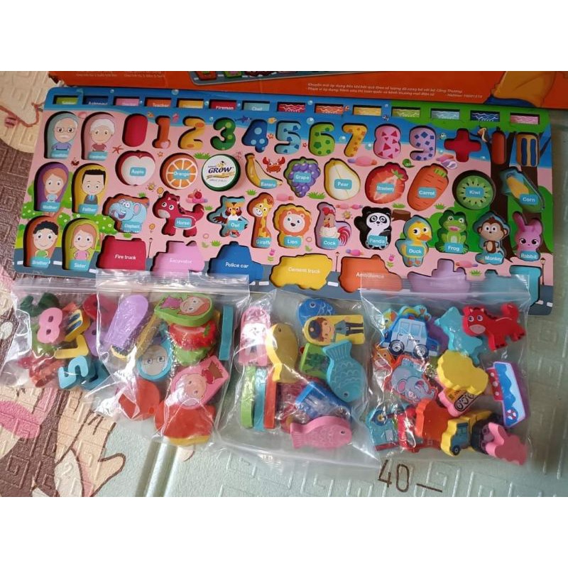 Đồ chơi câu cá gỗ nam châm