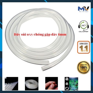 Dây sủi oxy chống gập dày 6mm cho hồ cá 10m dây