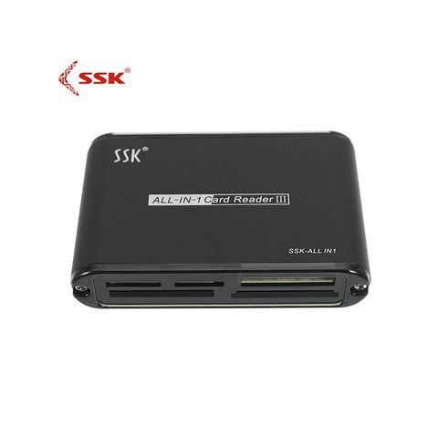 Đọc thẻ nhớ đa năng SSK 0712 ( SCRM025 ) hộp thiếc cáp rời usb 2.0 tất cả trong 1