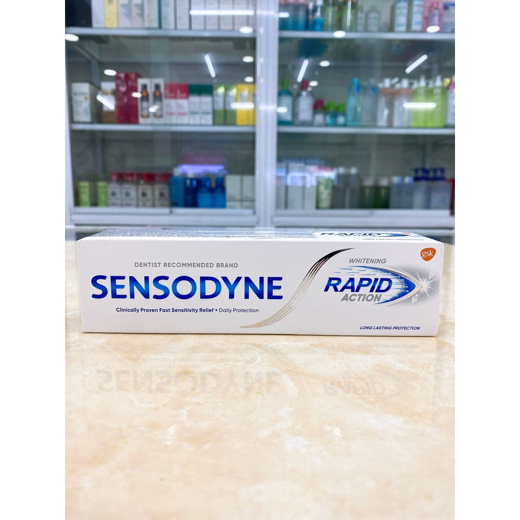 Kem Đánh Răng Sensodyne GIảm Ê Buốt Rapid Chính Hãng Công Ty 100g Mẫu Mới
