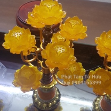 🌈 Cặp đèn thờ thủy lưu li cổ điển cao cấp Đài Loan🌈