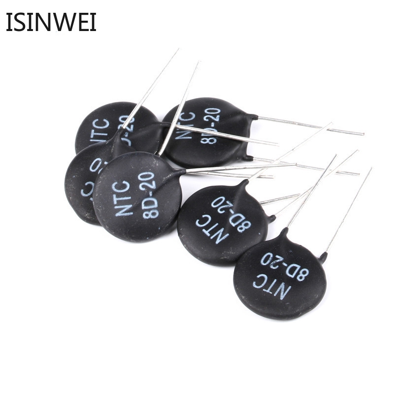 Set 10 điện trở nhiệt NTC 8D-20 8D20 chất lượng cao