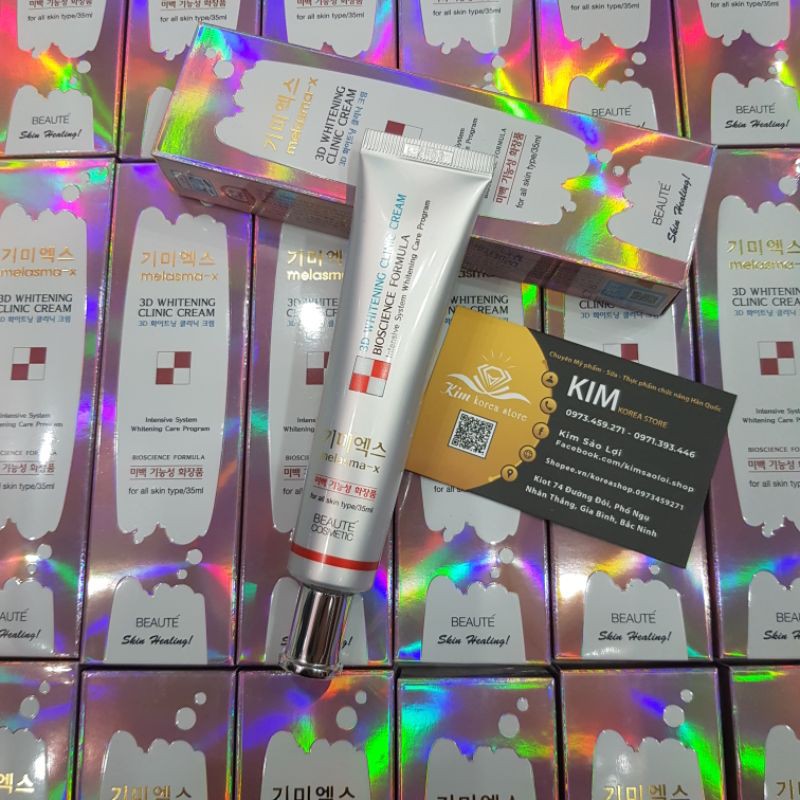Kem dưỡng trắng giảm nám tàn nhang 3D whitening clinic cream