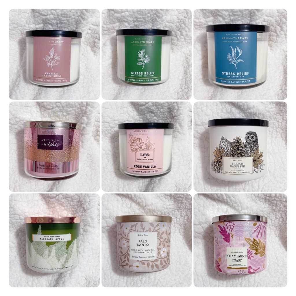 Palo Santo Comfort Spearmint Nến thơm 3 tim Bath &amp; Body Works 3 wick BBW 411gr nhiều mùi hot 2020 YBS Store Chuẩn Bill