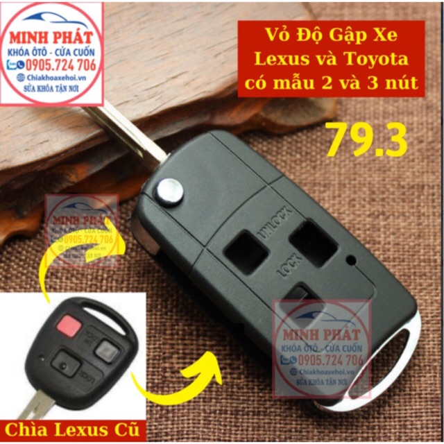 Vỏ Độ Gập chìa khoá Xe Léu 470 460 350 RX LX