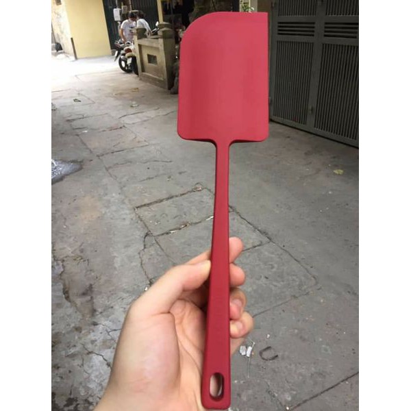 Phới Silicon Đúc Breadleaf Đỏ Size Đại-Spatula