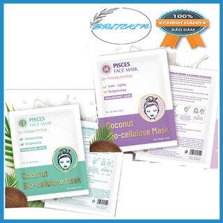 Mặt Nạ Sinh Học Từ Nước Dừa Tươi Lên Men PISCES BIO CELLULOSE MASK 25gr