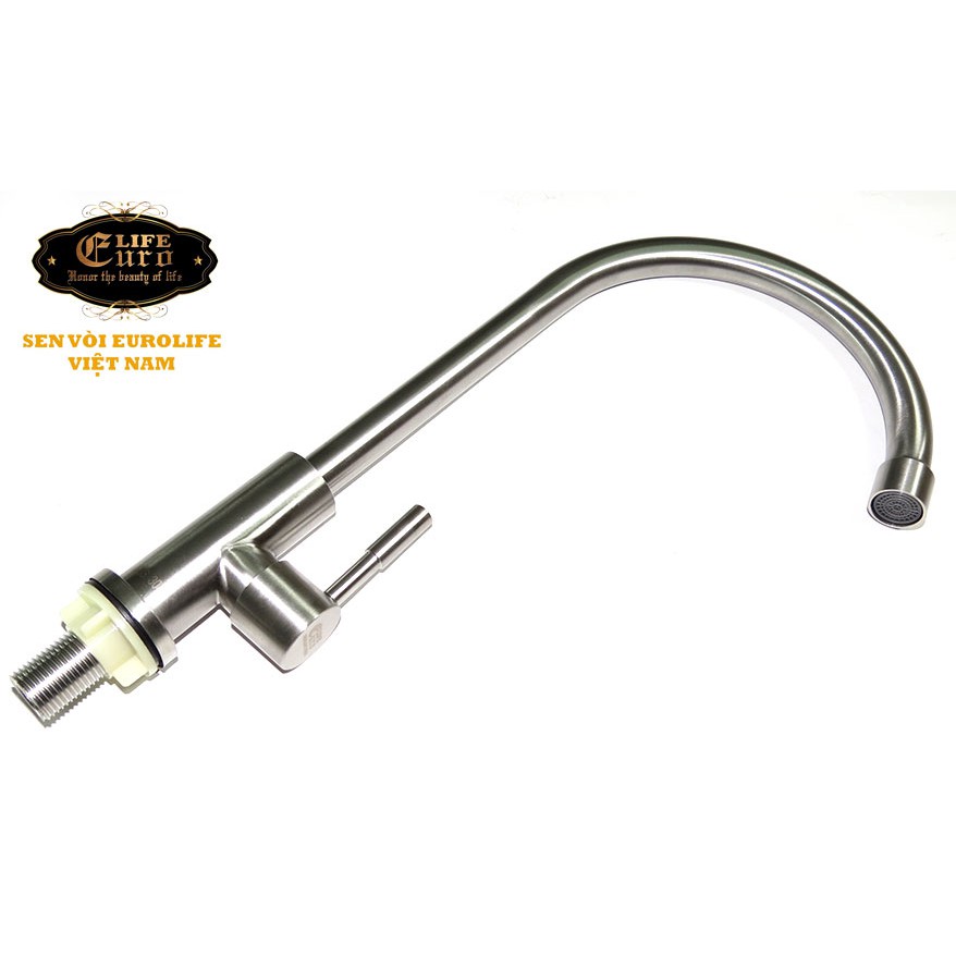 Vòi rửa chén lạnh Inox SUS 304 Eurolife EL-RC07