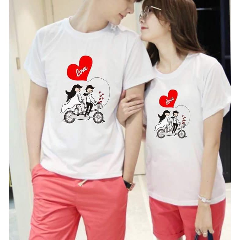 áo đôi xe đạp LOVE