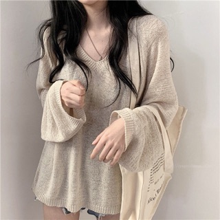 [ORDER] Áo len mỏng dáng rộng ulzzang