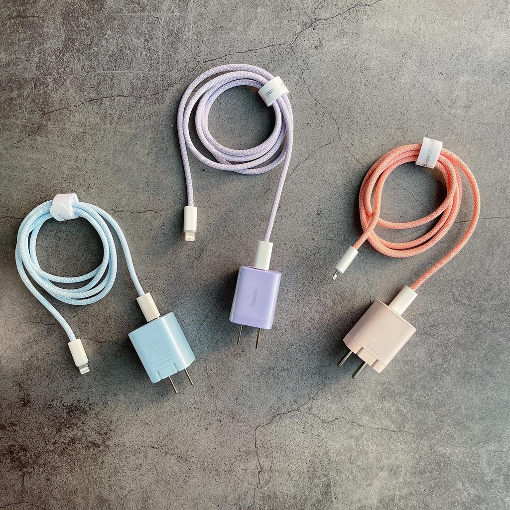 Củ sạc nhanh mini Baseus 20W USB C hỗ trợ sạc nhanh Type C PD cho iPhone 12 Pro Max