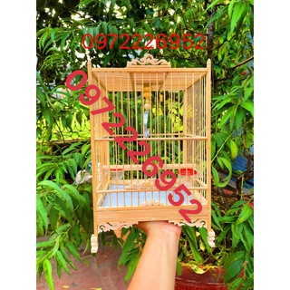 Khung lồng khuyên vuông chân hoa cao cấp kèm đủ phụ kiện siêu đẹp TUVUPETSHOP