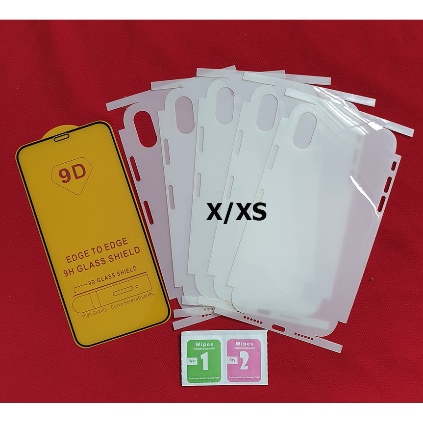 Bộ PPF nhám full viền và kính cường lực full màn iPhone X iPhone XS