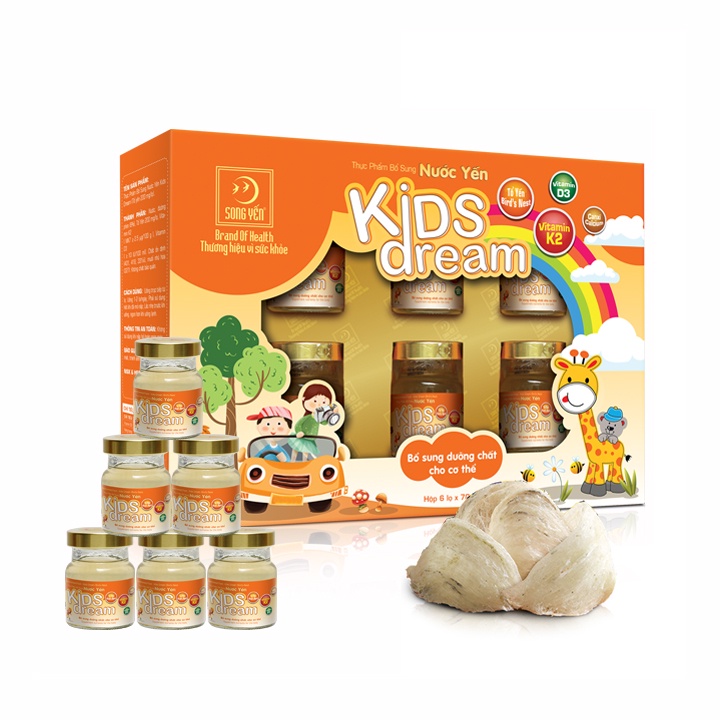 Combo 2 Lốc Nước Yến Kids Dream Song Yến (12x70ml)