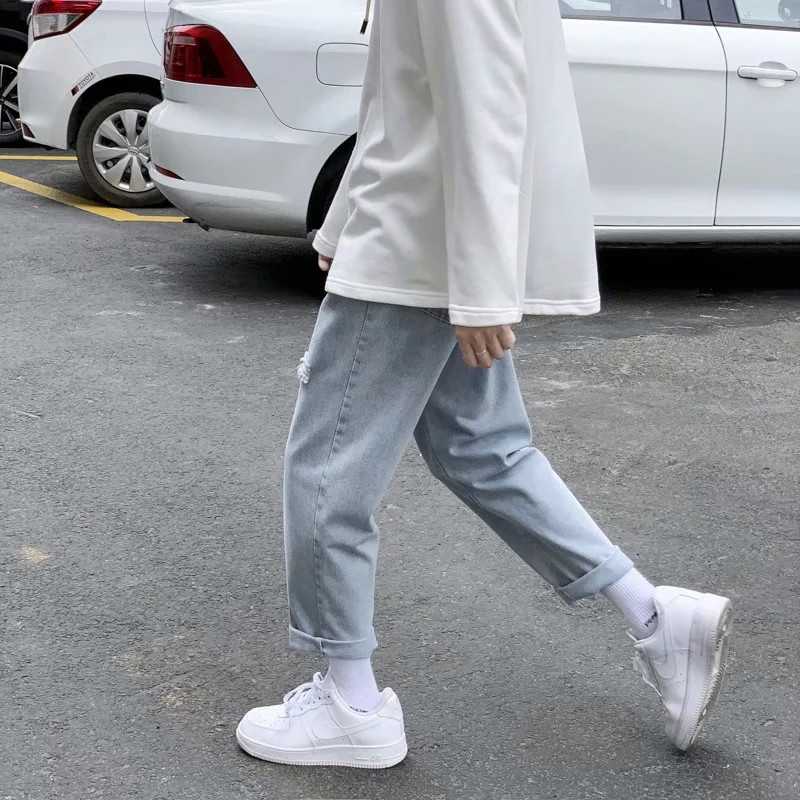 Quần jeans dài thiết kế thời trang cá tính cho nam size s-3xl | BigBuy360 - bigbuy360.vn