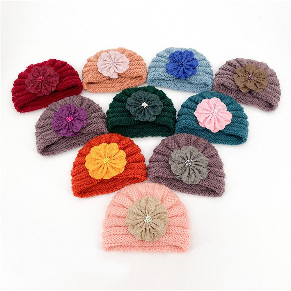 Mũ Beanie Dệt Kim Đính Hoa Thời Trang Thu Đông