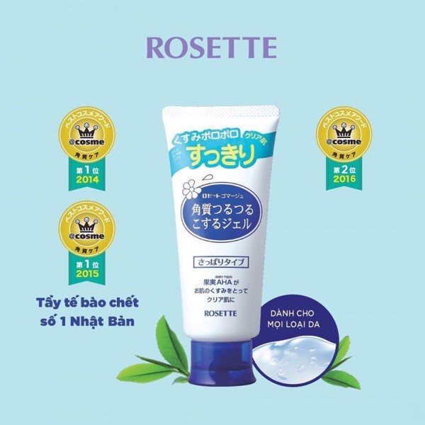 Gel tẩy tế bào chết Rosette Gommage Peeling Gel Nhật Bản, hàng chính hãng phân phối - có tem phụ