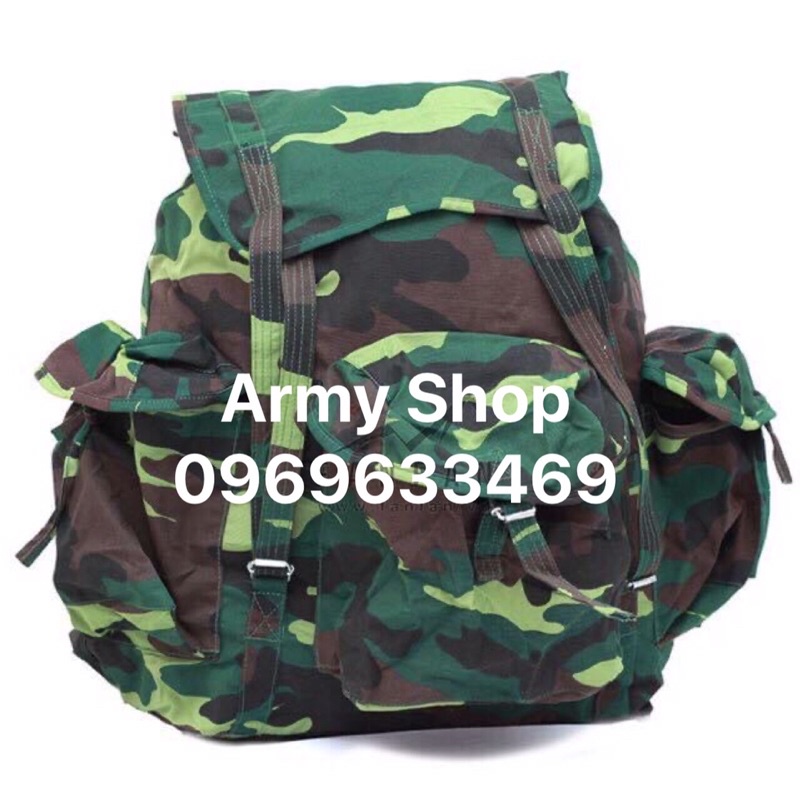 Balo bộ đội xanh con cóc dã chiến