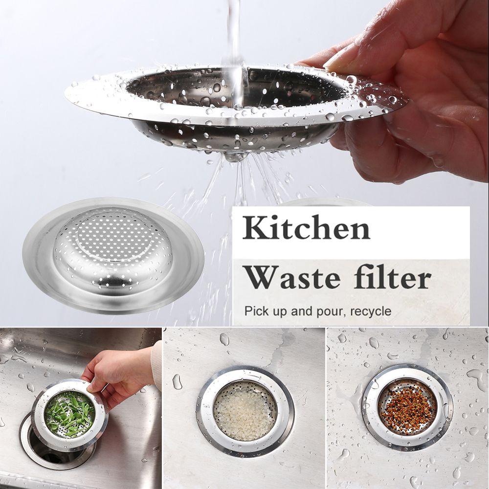 Nắp Lọc Rác Bồn Rửa Chén/Phòng Tắm Bằng Thép Không Gỉ Tiện Dụng