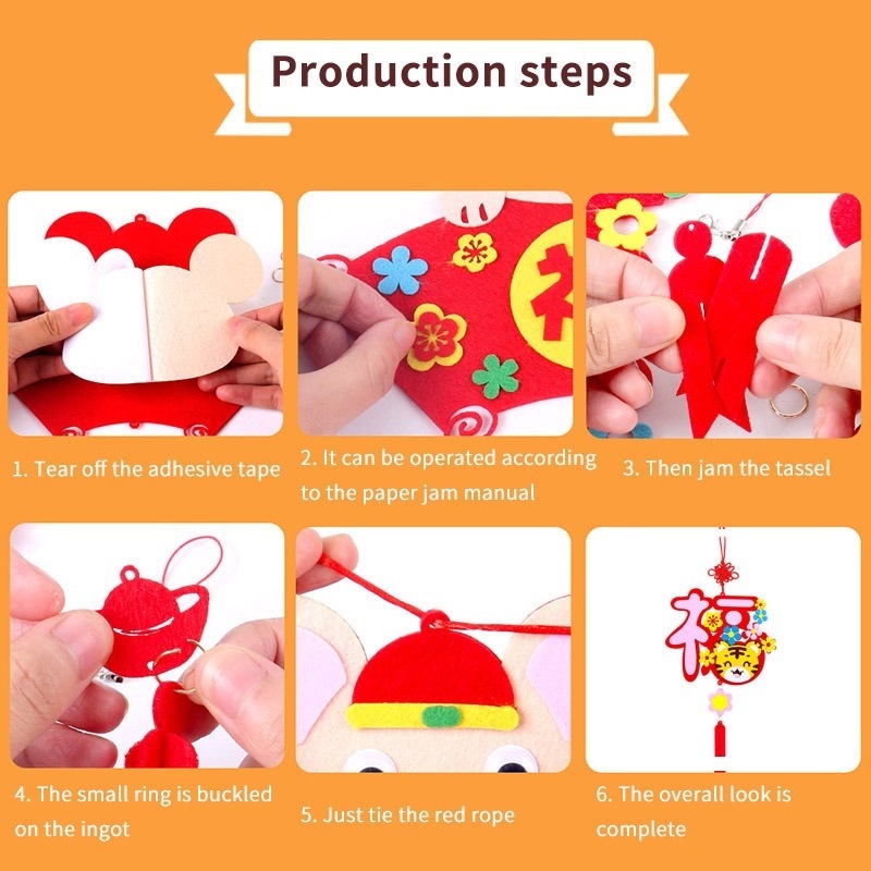 Phụ kiện treo trang trí năm mới hình con hổ 2022