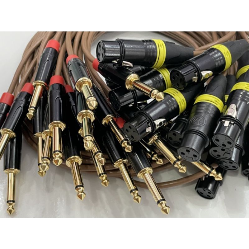 Dây canon cái ra 6ly dây bãi jack chân đồng