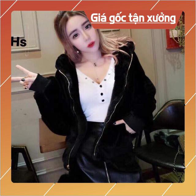 💖FREESHIP💖 Áo lông khoá tai gấu SIÊU ĐẸP