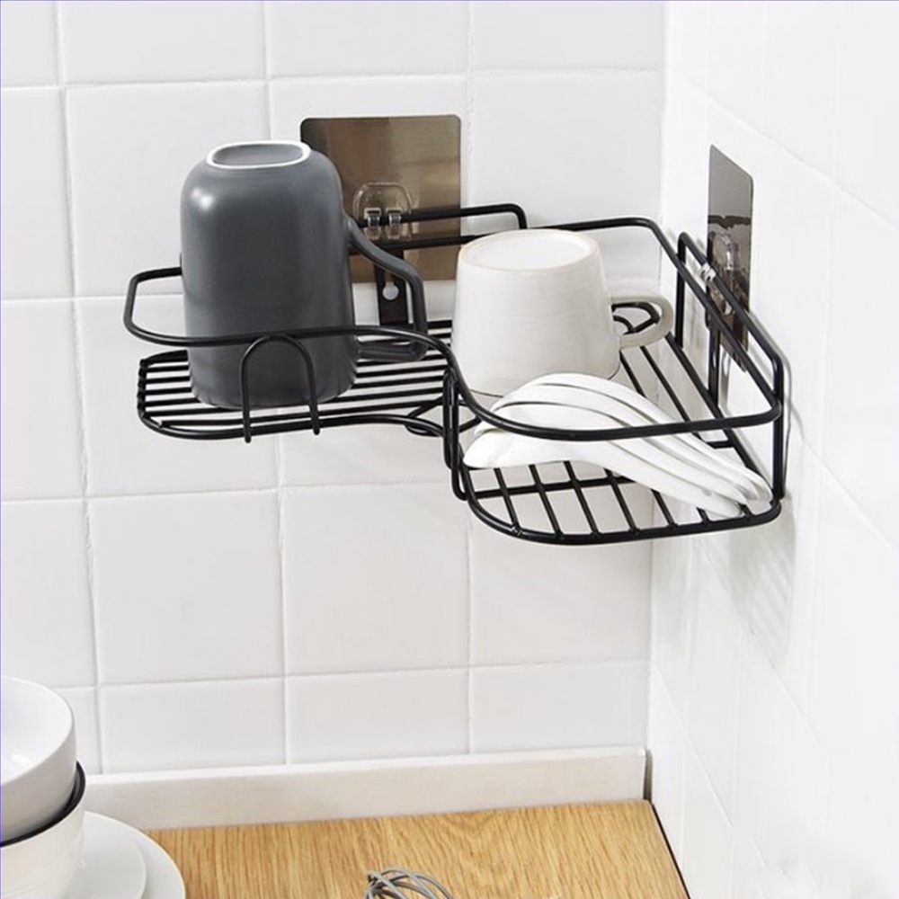 Kệ góc nhà tắm - Kệ dán tường để đồ nhà tắm siêu chắc chắn (Kèm 2 miếng dán đôi) - Been Decor