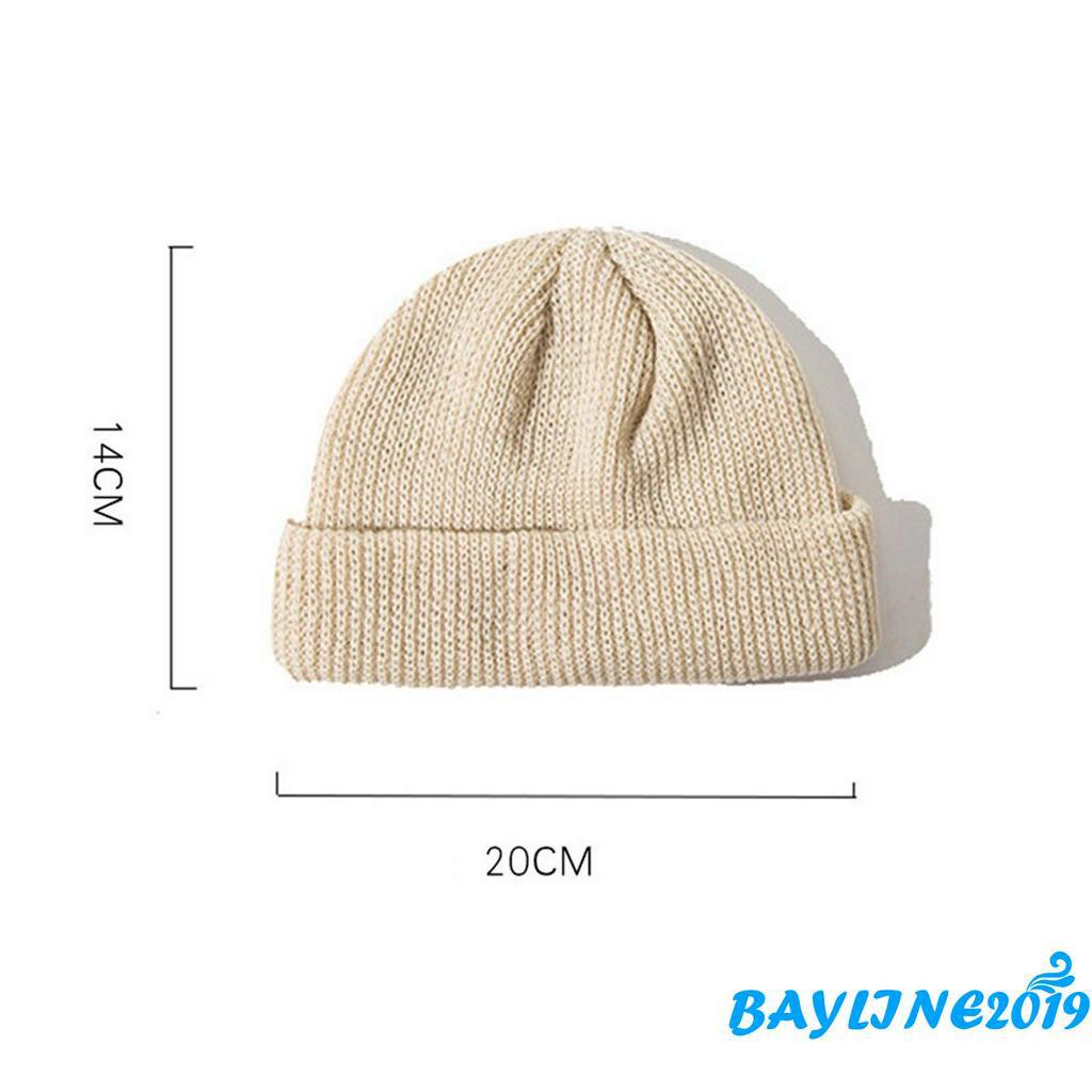 Mũ Beanie Dệt Kim Màu Trơn Thời Trang Cho Cả Nam Nữ