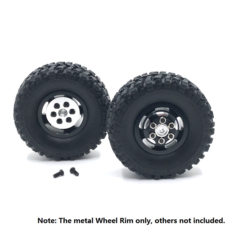 Mâm Bánh Xe Kim Loại Màu Đen Dành Cho Xe Tải WPL B16 B36 6X6 6WD 1/16 RC