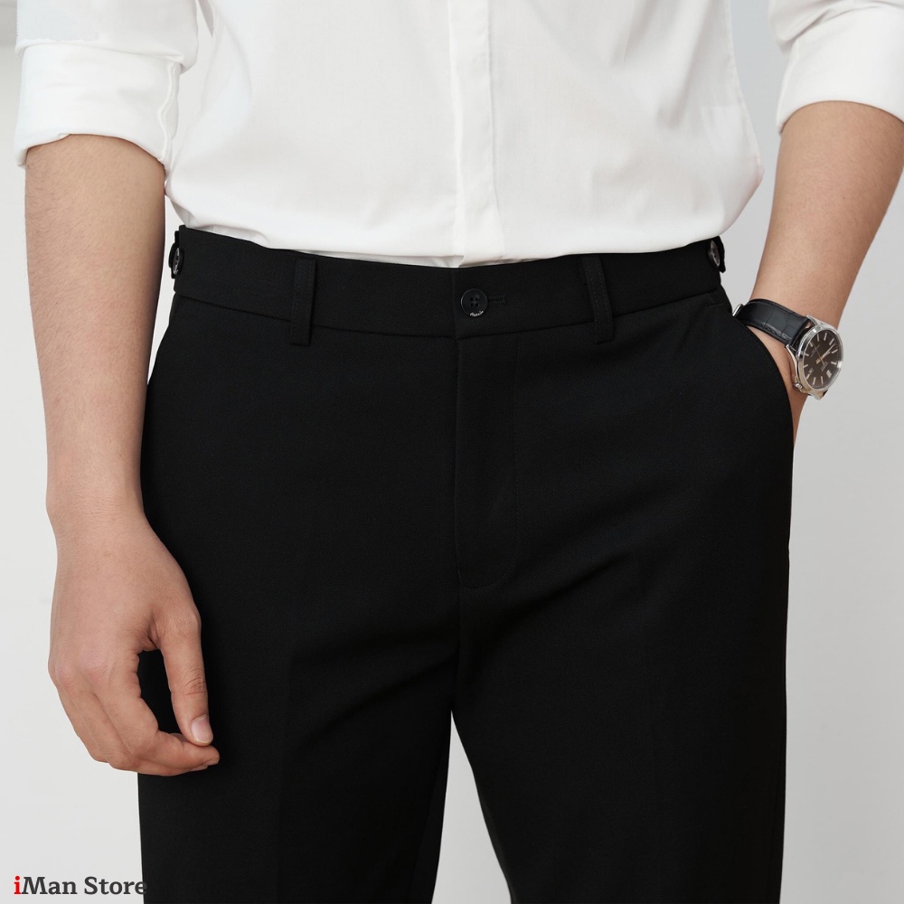 Quần Âu Nam Hàn Quốc, Quần Tây Nam Công Sở Bền Đẹp Dáng Ôm Slimfit, Vải Mền Mịn Không Nhăn Xù – iMan Store
