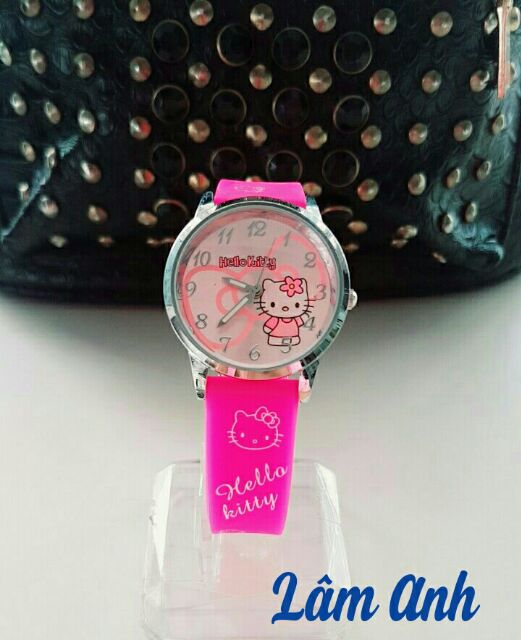 Đồng Hồ Mèo Hồng Bé Gái Dây Silicon Chống Nước | BigBuy360 - bigbuy360.vn