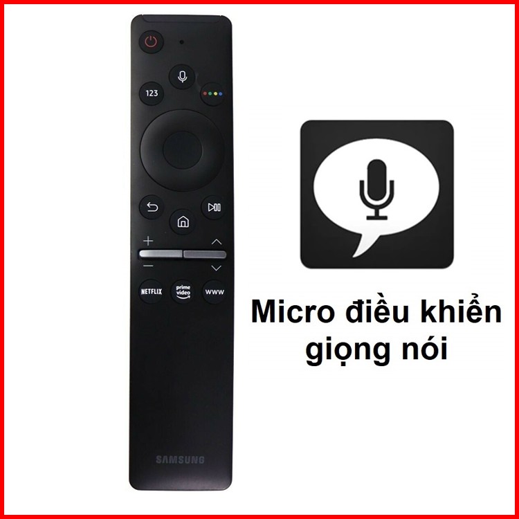 [HÀNG CHÍNH HÃNG] Remote điều khiển TV Samsung chính hãng có giọng nói và không giọng nói tặng pin