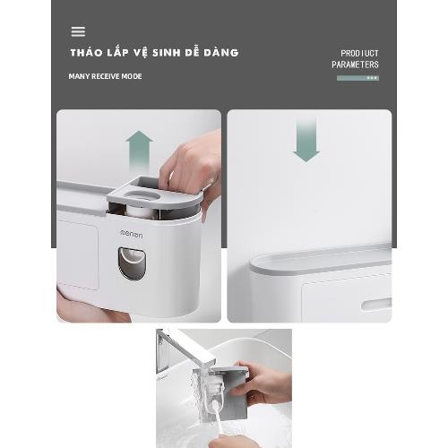 Phụ Kiện Thay Thế Bộ Nhả Kem Đánh Răng Tự Động, Kệ Để Đồ Phòng Tắm Cao Cấp