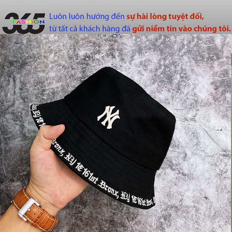 ⭐️Hàng Xịn⭐️ Nón Bucket Màu Đen Logo Thiêu, Viền Thêu - Giá Rẻ - Chất Lượng Chính Hãng. N12 Đen