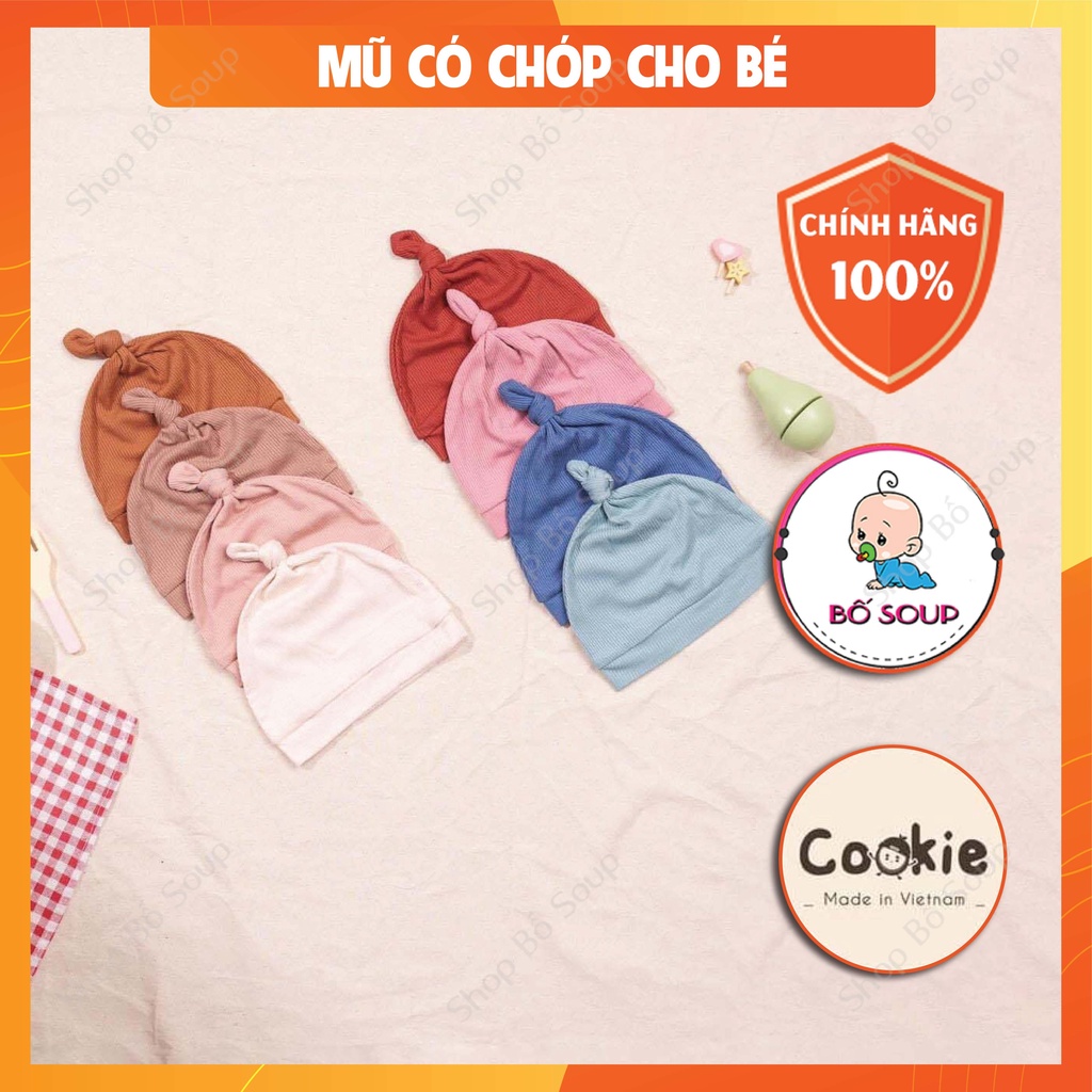 Mũ tròn Cookie siêu mềm,mát cho bé sơ sinh
