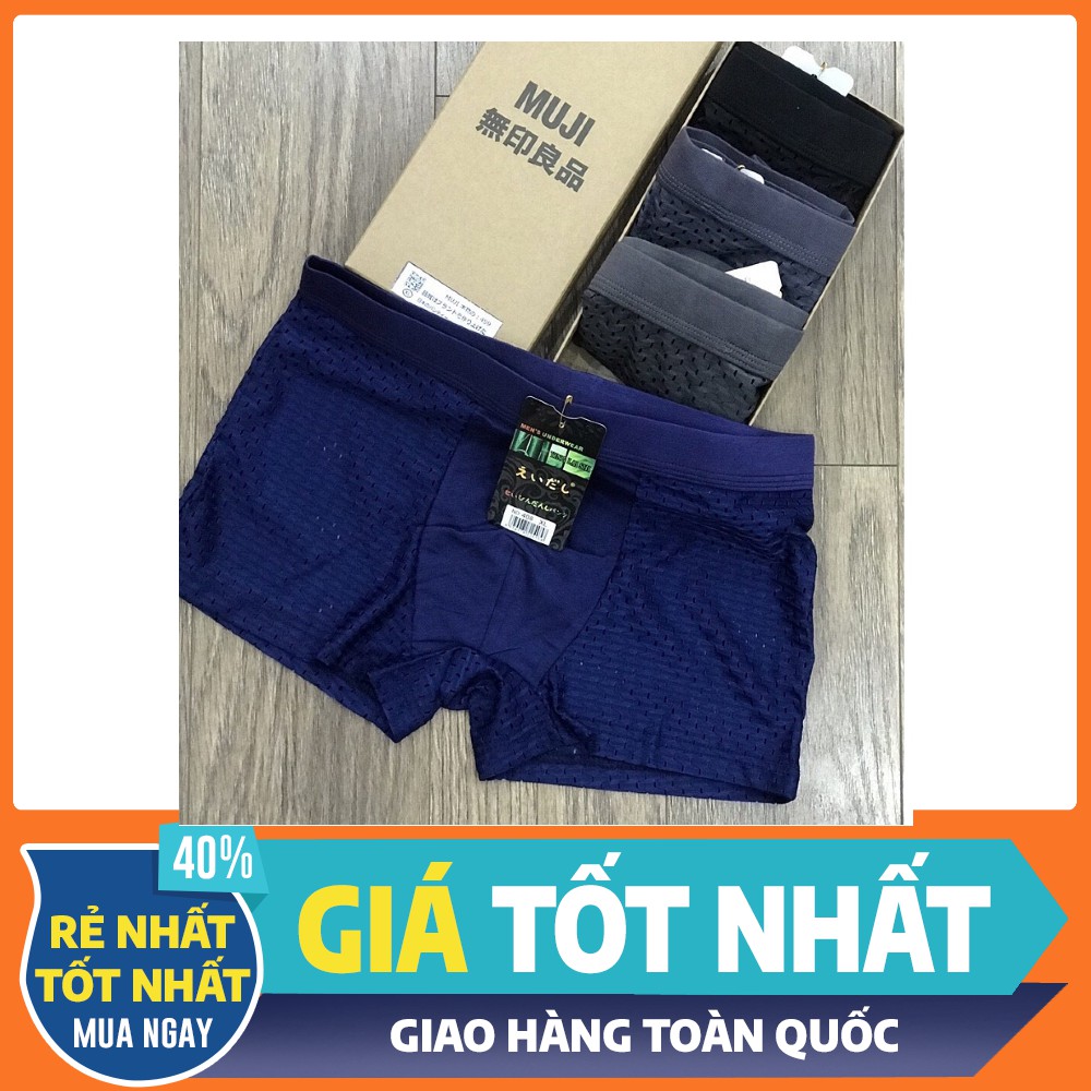 Quần Lót Nam ❤️COMBO 2 chiếc ❤️Sịp Đùi Nam Thông Hơi Siêu Mát Xuất Nhật NO408