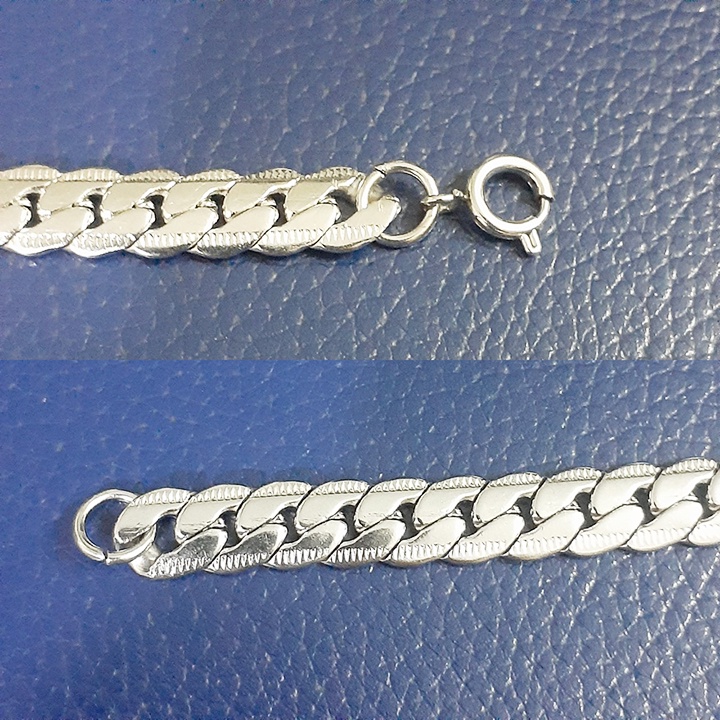 Lắc tay kiểu lặc 9mm chạm khít 2 bên khóa tròn sáng đẹp, không đen, đem lại đẳng cấp cho người đeo