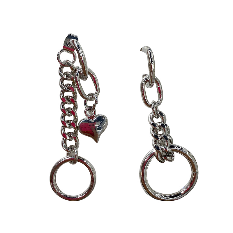 Bông Tai Hình Trái Tim Màu Bạc Phong Cách Nhật Hàn 22717 Thời Trang Cho Nữ