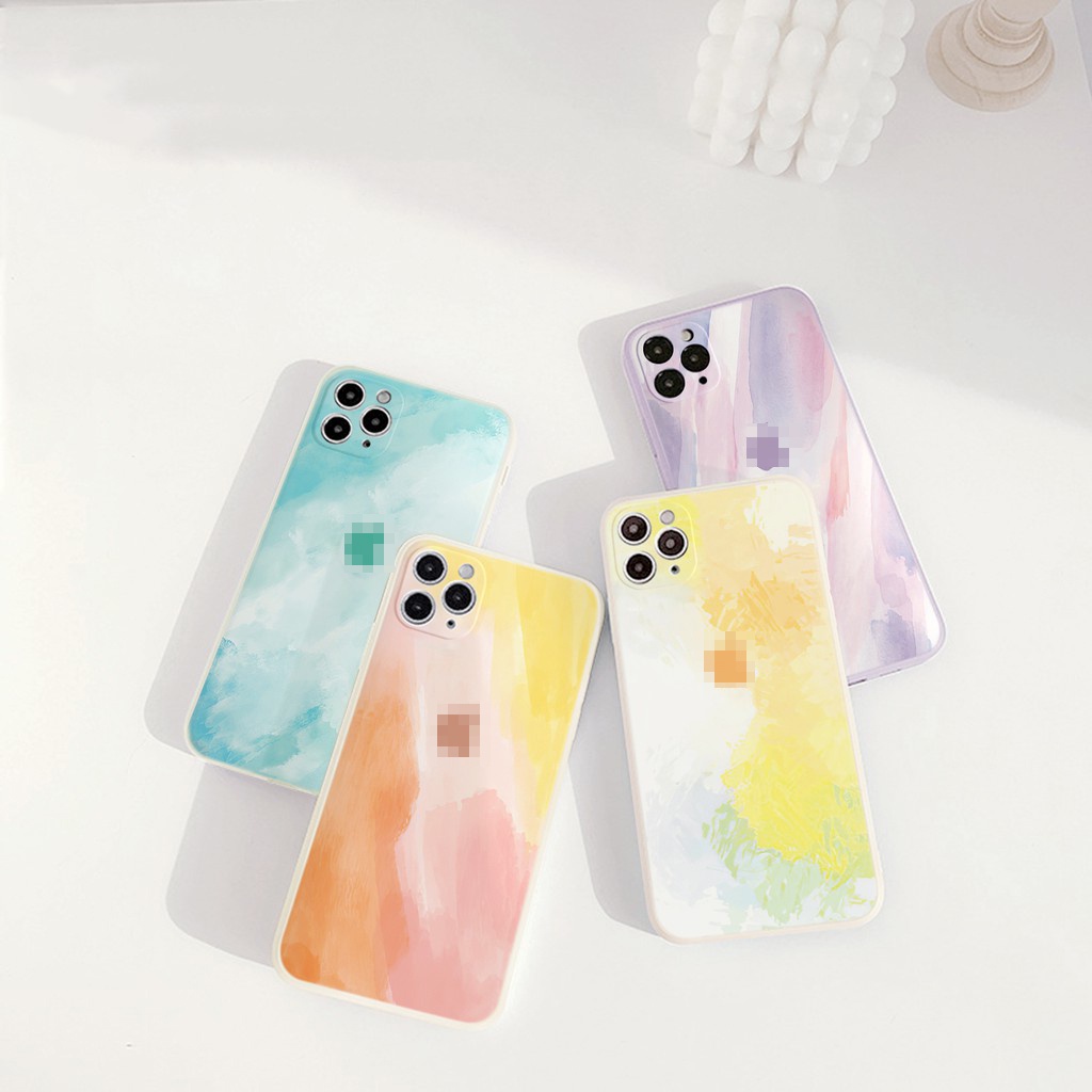 Ốp lưng iphone màu sắc cạnh vuông 5/5s/6/6plus/6s/6splus/7/7plus/8/8plus/x/xr/xs/11/12/pro/max/plus/promax