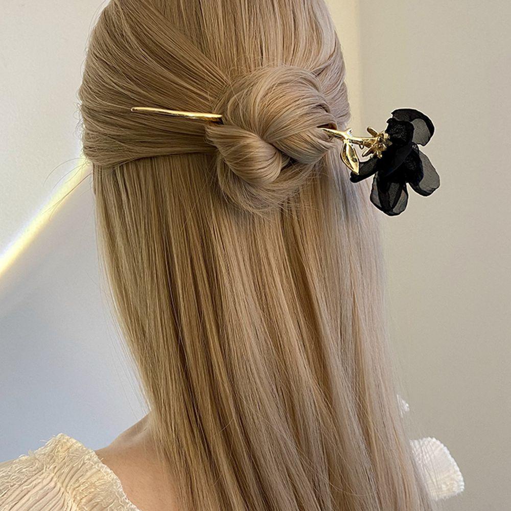 Epoch Trâm Cài Tóc Lưới Họa Tiết Hoa Tulip Phong Cách Trung Hoa Cổ Điển Dành Cho Nữ